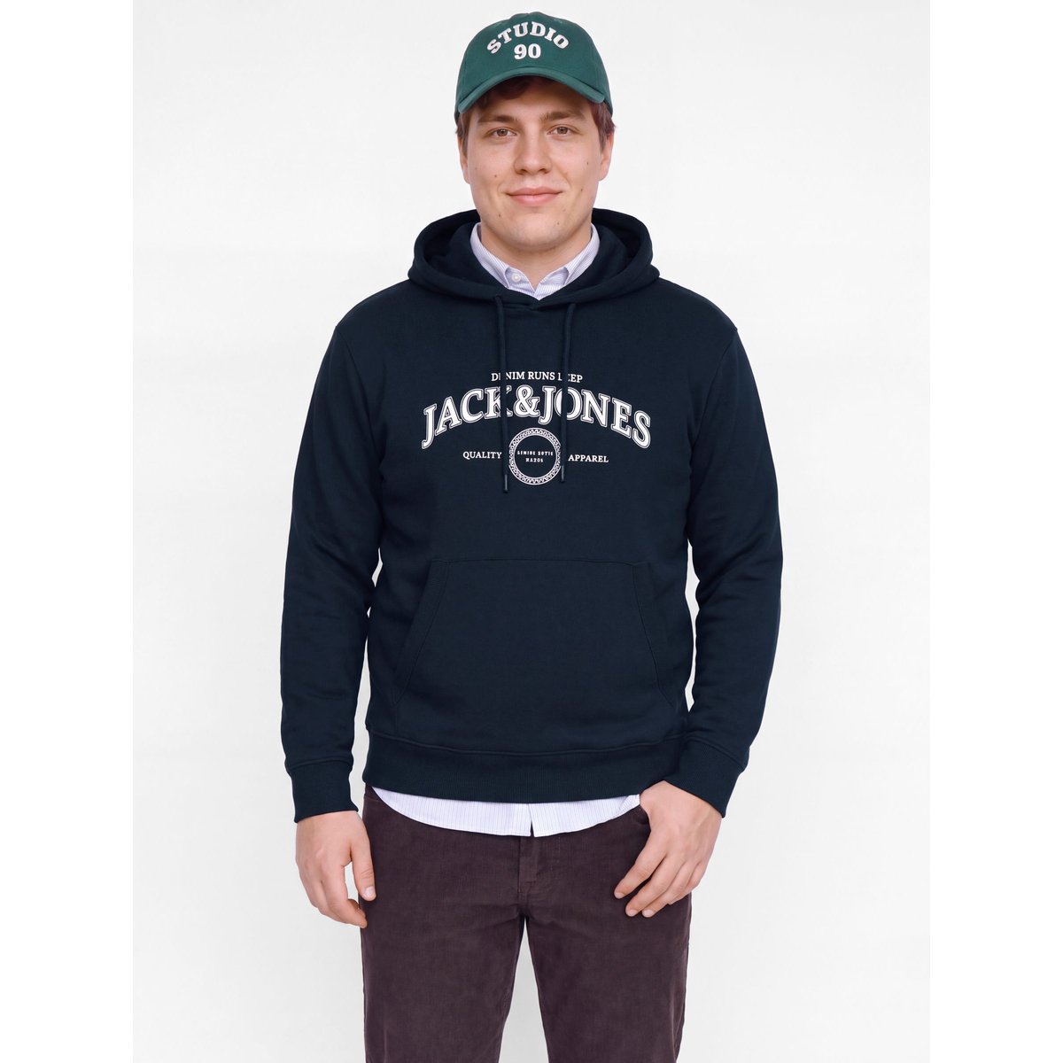 Sweat À Capuche navy blazer 1, JACK & JONES