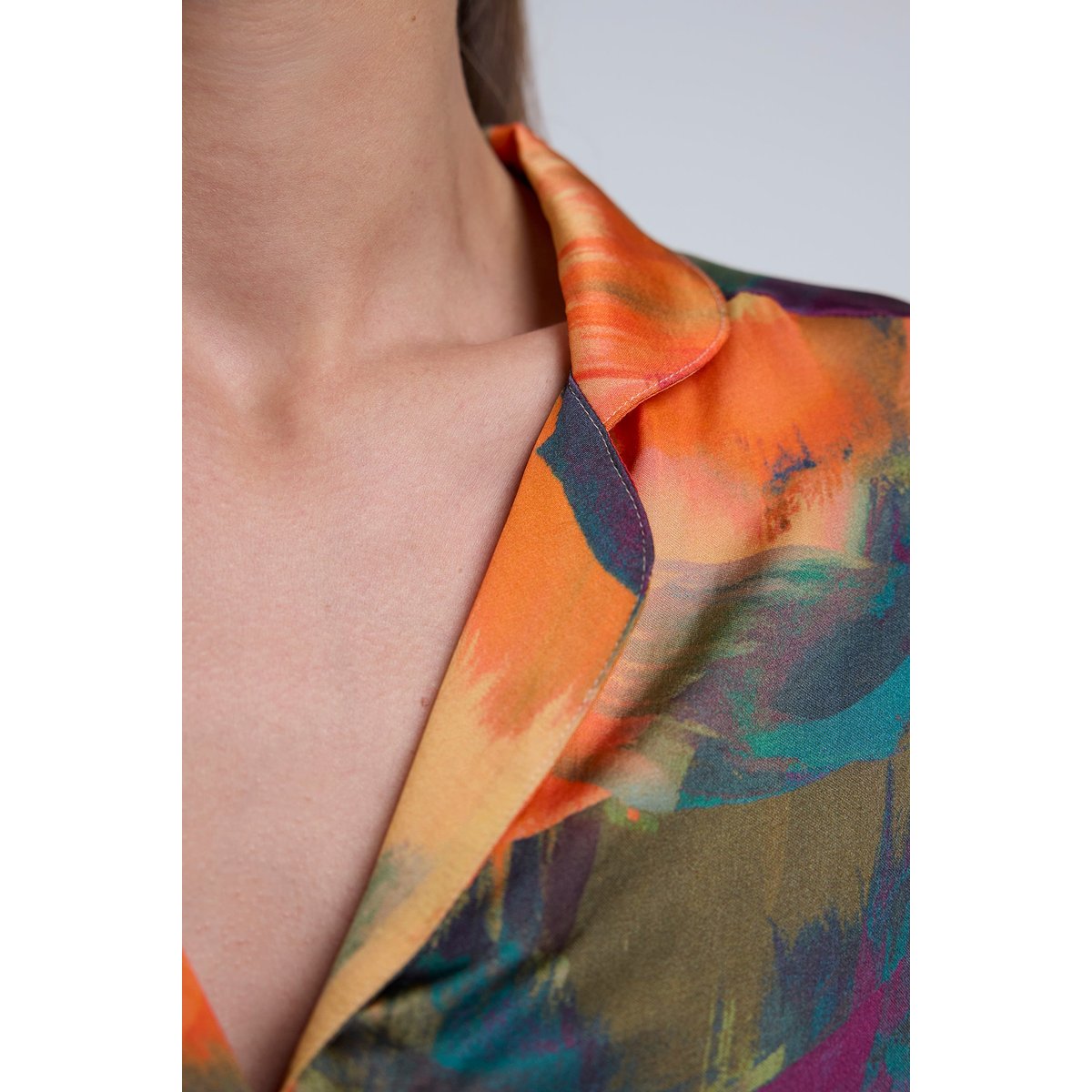 Chemise en viscose imprimée PARADISE gypsy garden, MAISON LEJABY