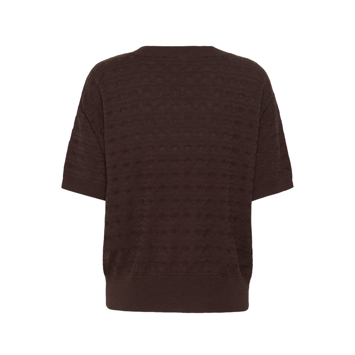 Pullover tricoté marron java, CREAM