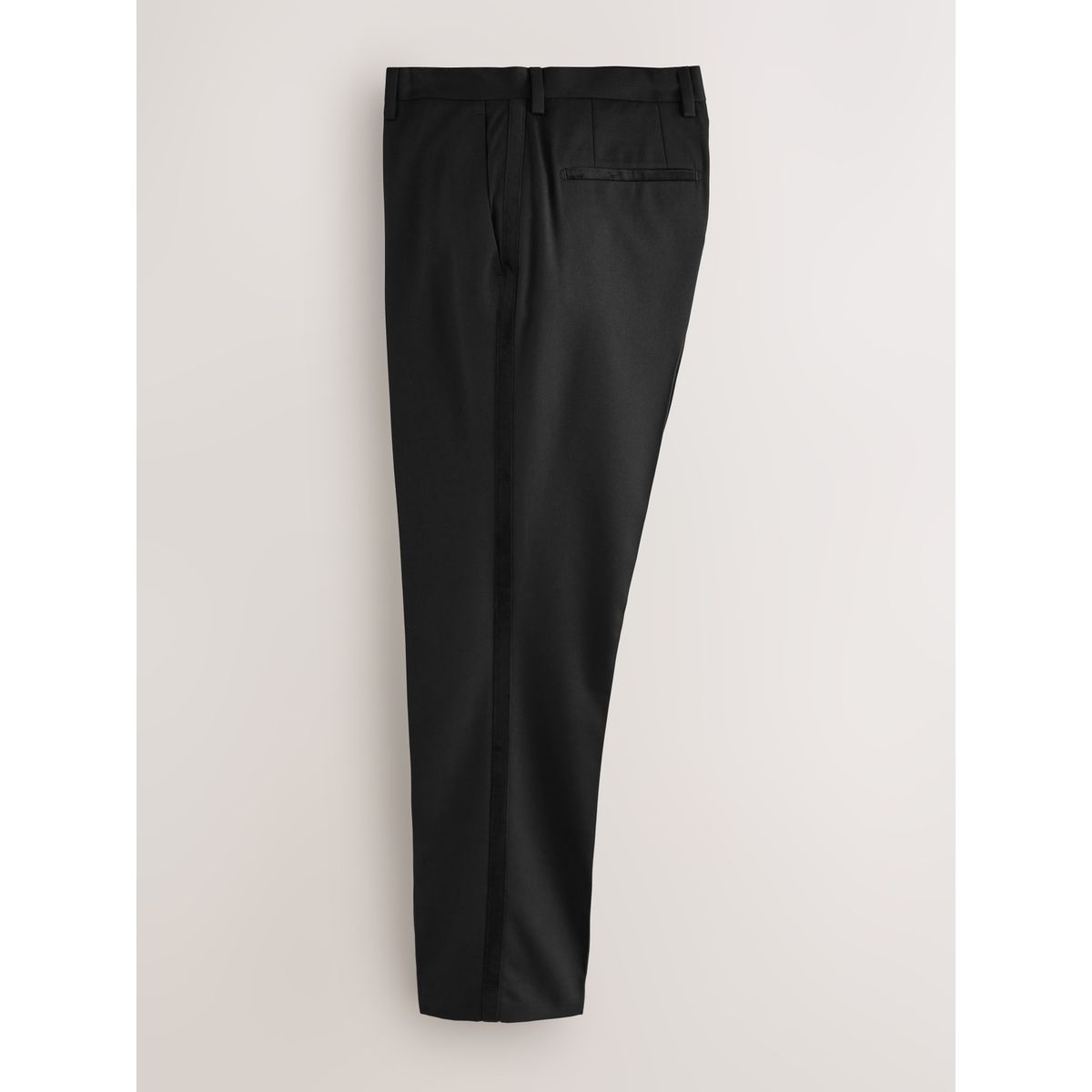 Pantalon de smoking regular à bande velours noir, NEXT