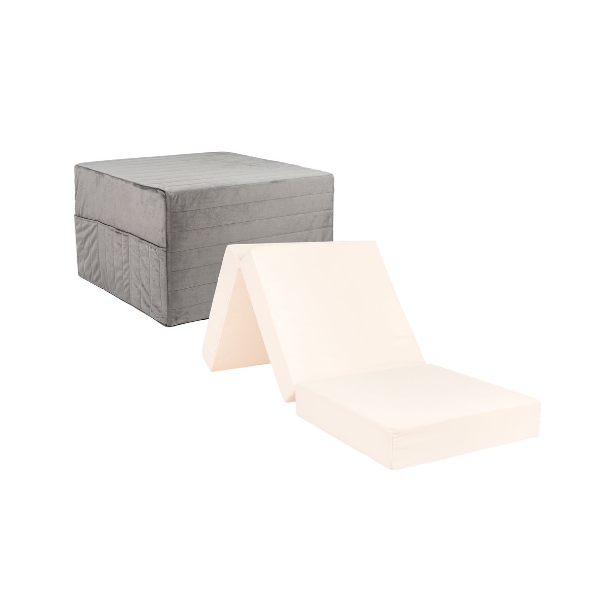 Lit d'appoint pliable SLEEPOVER gris ardoise, NOBODINOZ