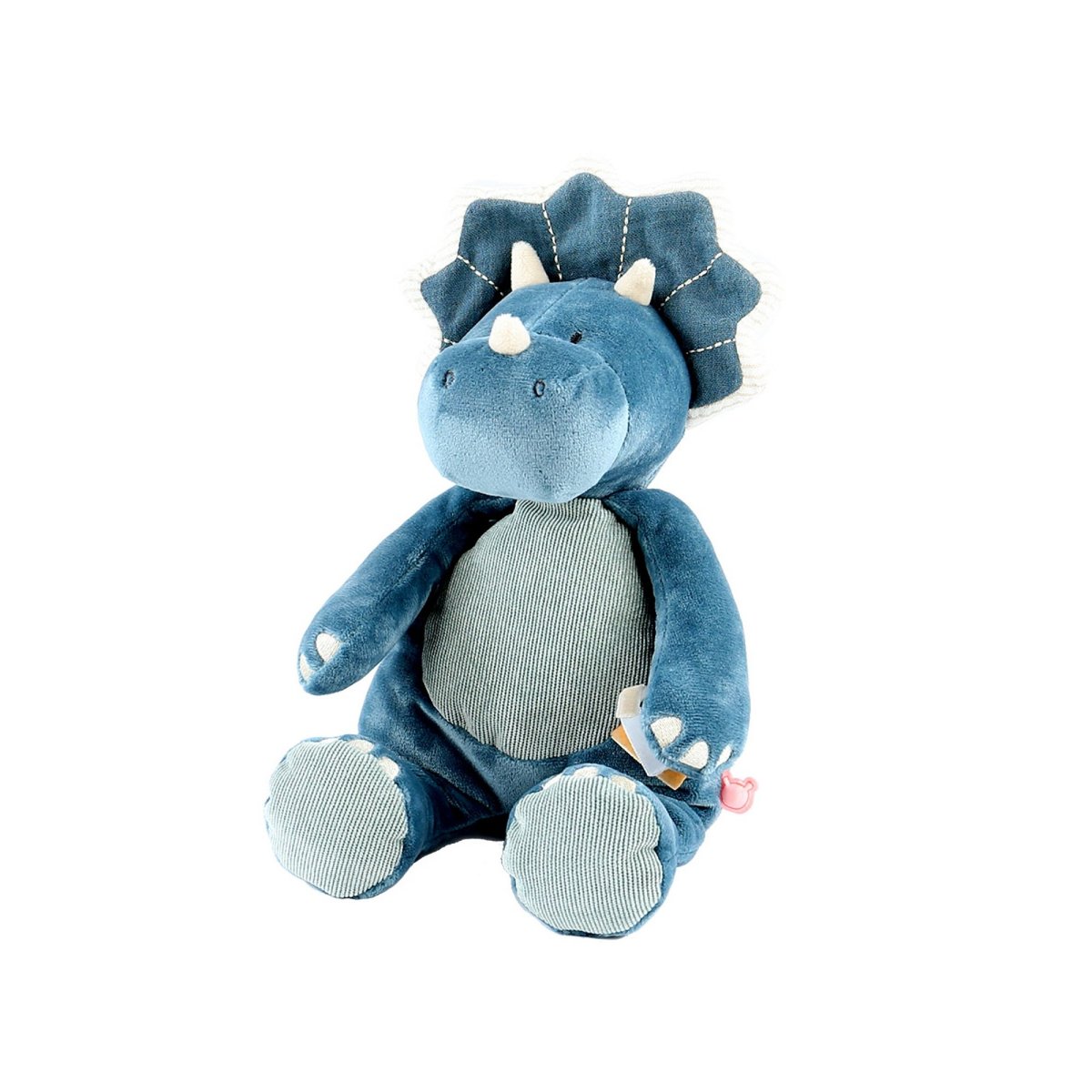Peluche tricératops Ops 25 cm bleu, NOUKIE'S