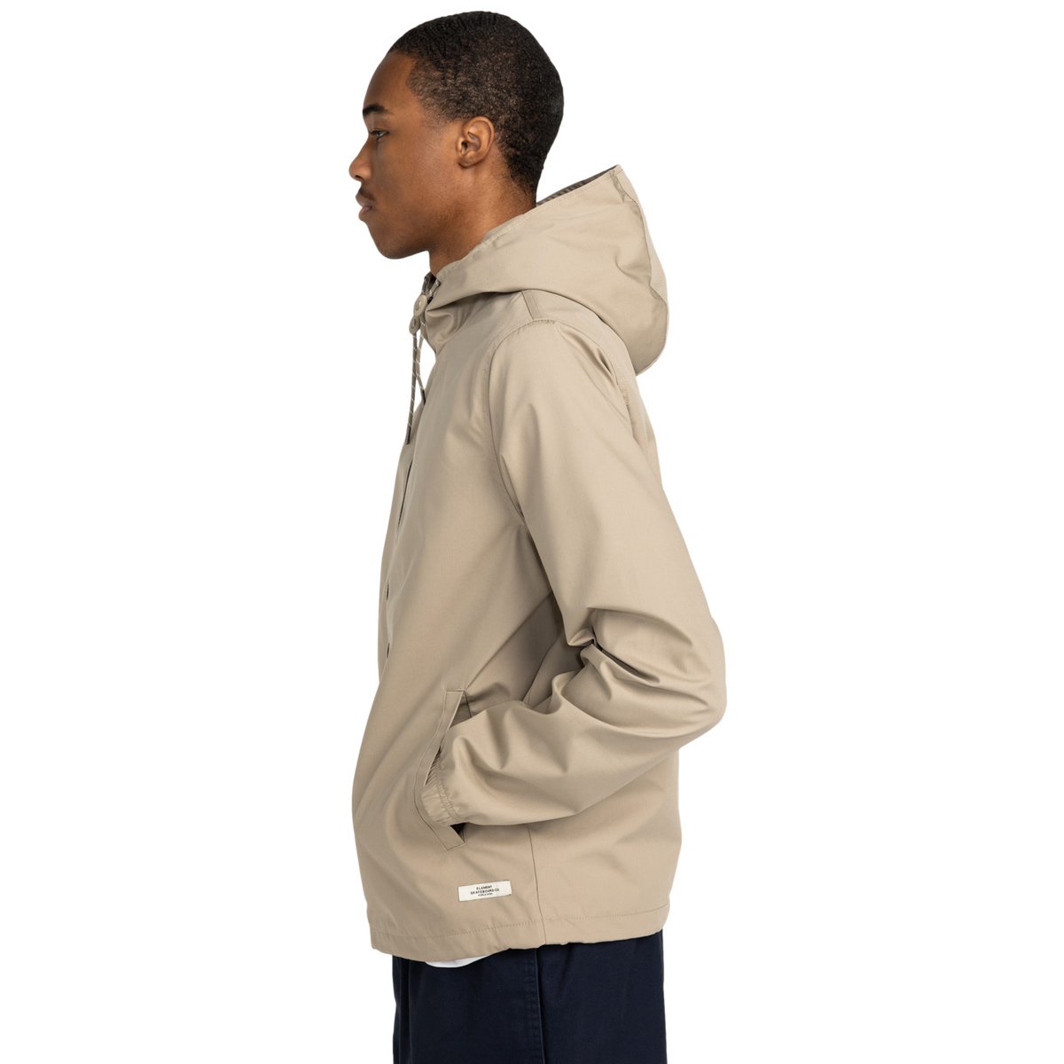Veste shell imperméable ALDER beige aluminum, ELEMENT