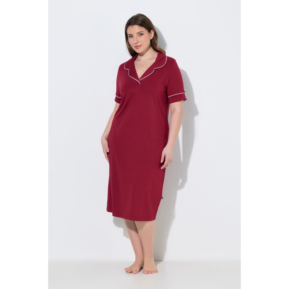 Chemise de nuit rouge pur, ULLA POPKEN