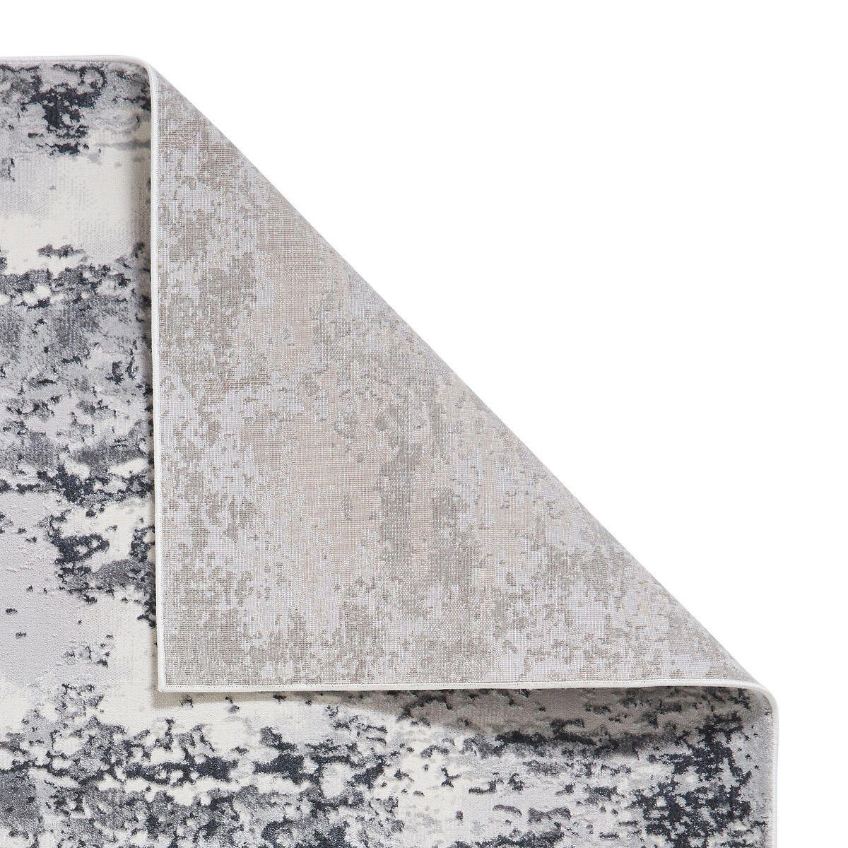 Metallic Distressed Abstract Rug silver-coloured, SO'HOME