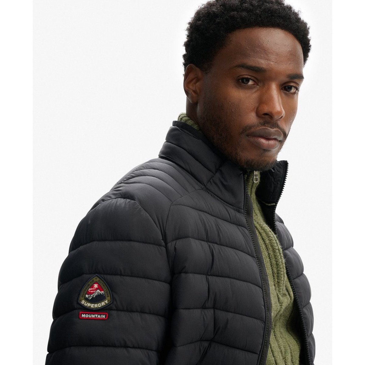 Doudoune Légère Fuji Lite noir, SUPERDRY