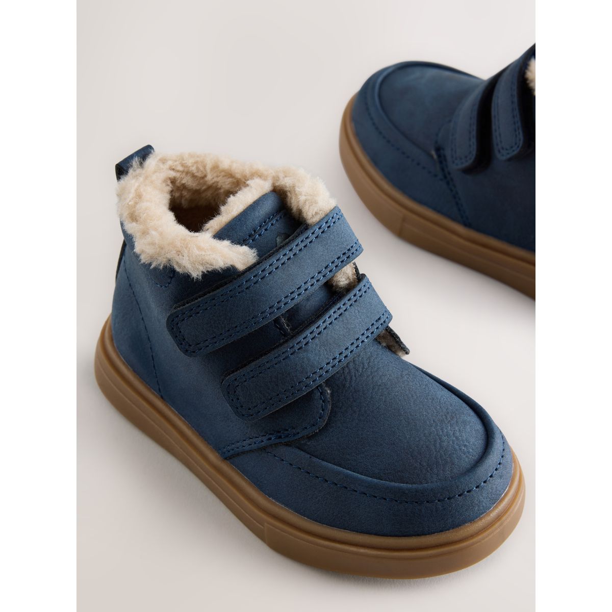 Bottes zippées et doublées bleu marine, NEXT