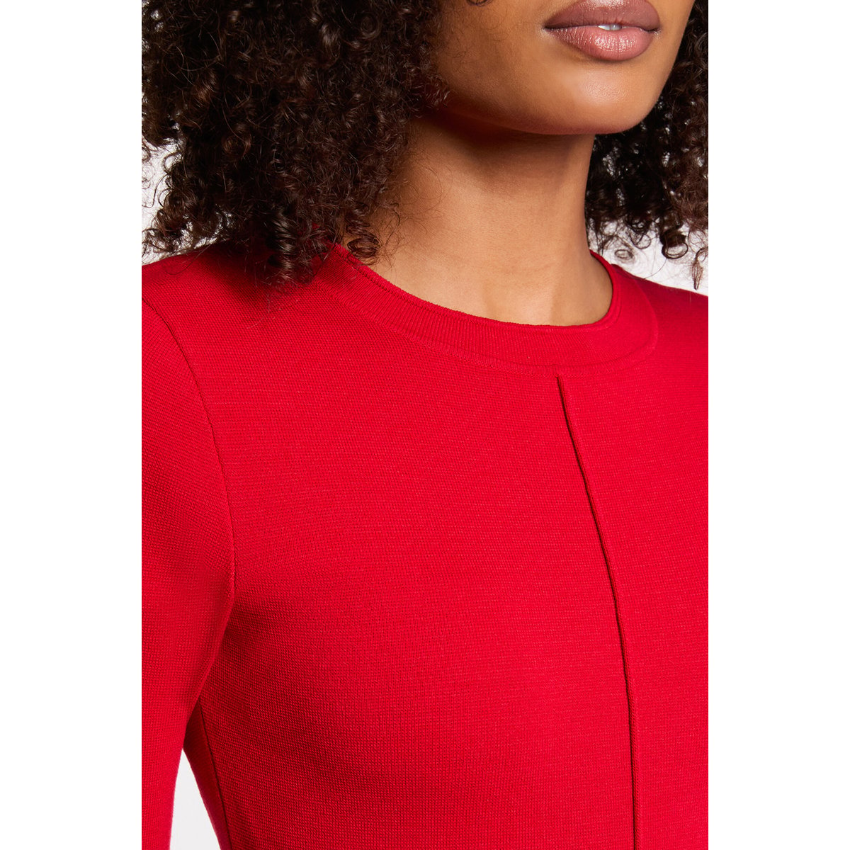 Robe courte cintrée rouge, MORGAN