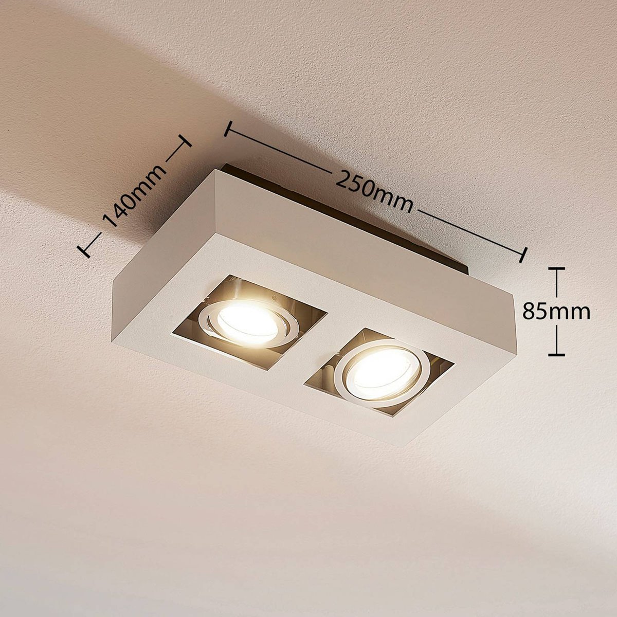 Spot en aluminium moderne, Vince blanc, ARCCHIO