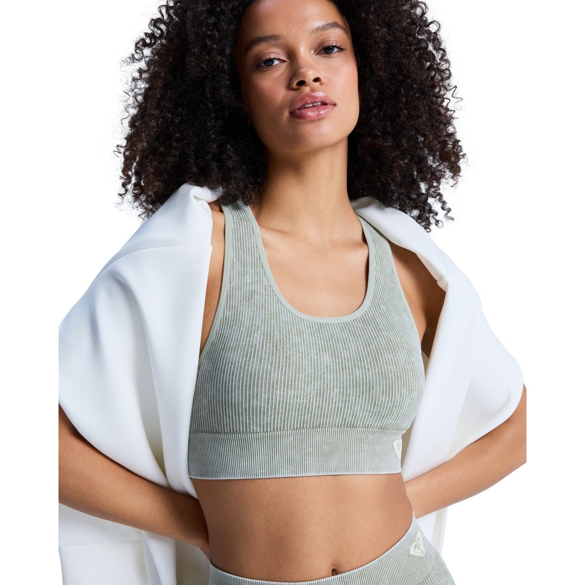 Brassière de sport CHILLOUT SEAMLESS WASHED. vert oil green, ROXY