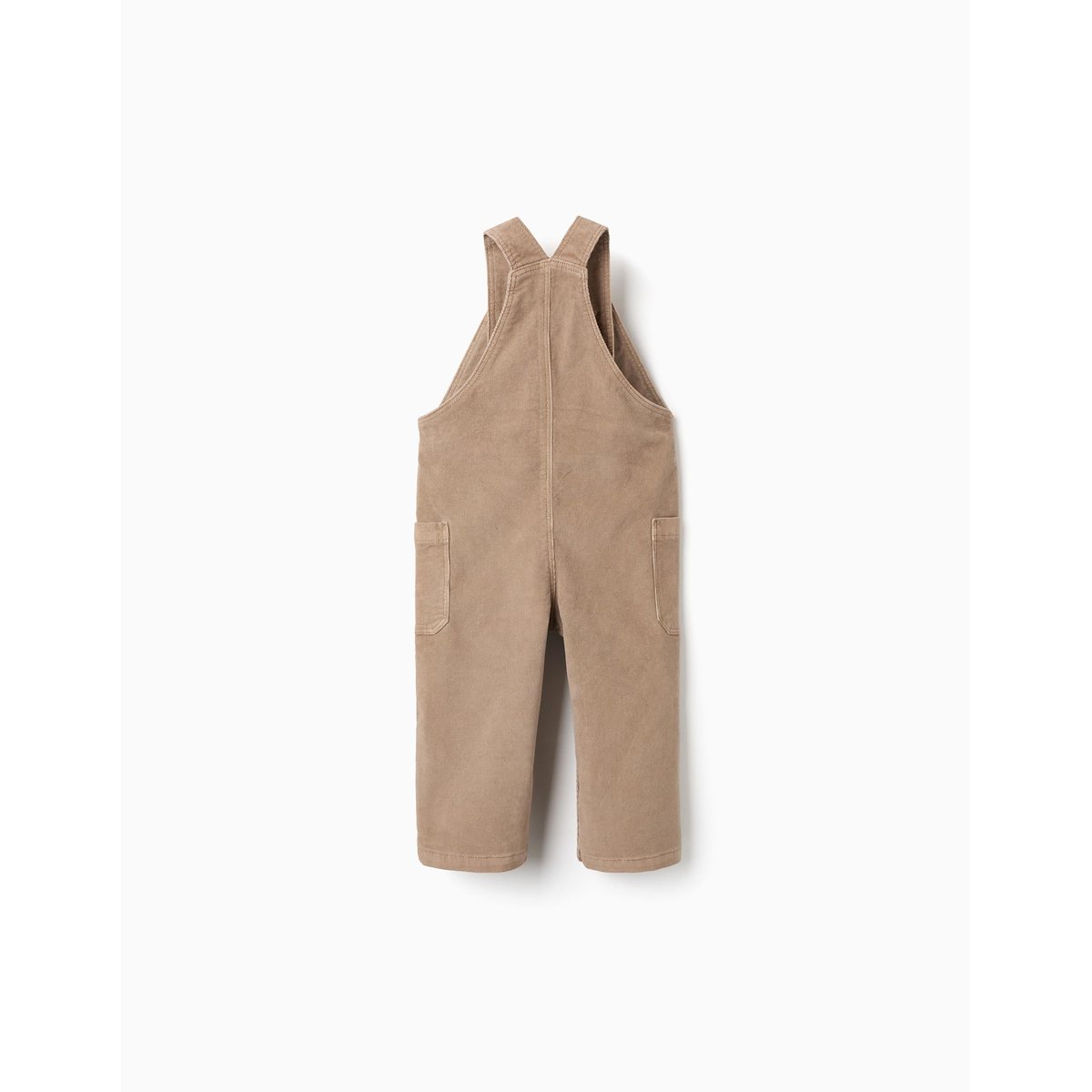 Salopette en velours côtelé avec poches cargo beige, ZIPPY