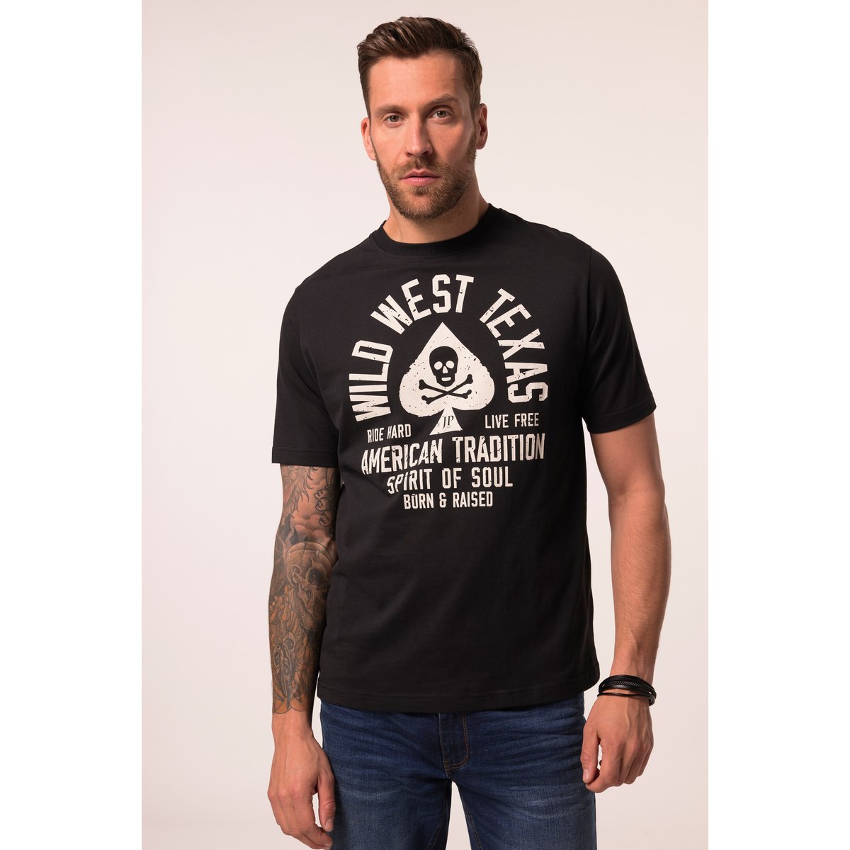 Lot de 2 t-shirts à manches courtes noir, JP1880