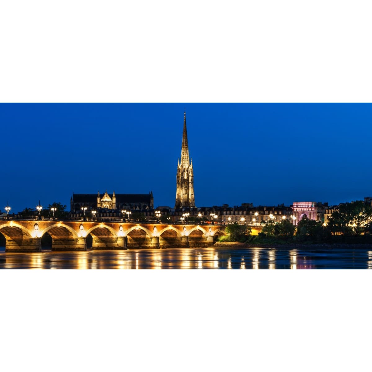 Tableau Mural Pont De Pierre Bordeaux CONTEMPORAIN URBAIN tableau en verre synthétique, CEANOTHE
