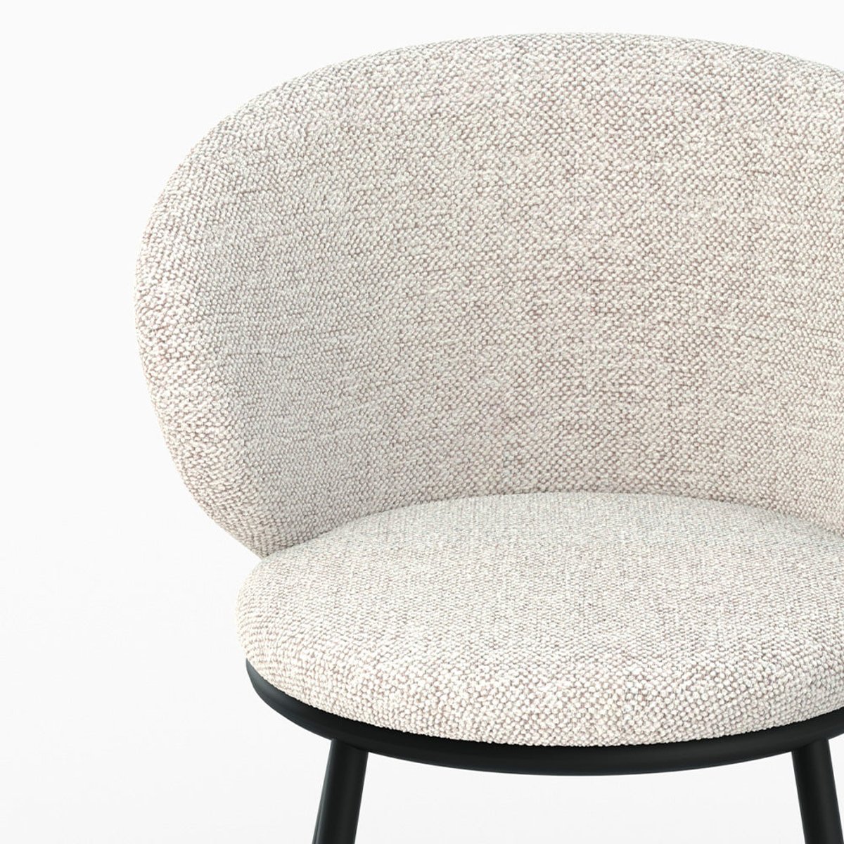 Chaise en tissu - ANGÈLE beige, MAISON PAVANE