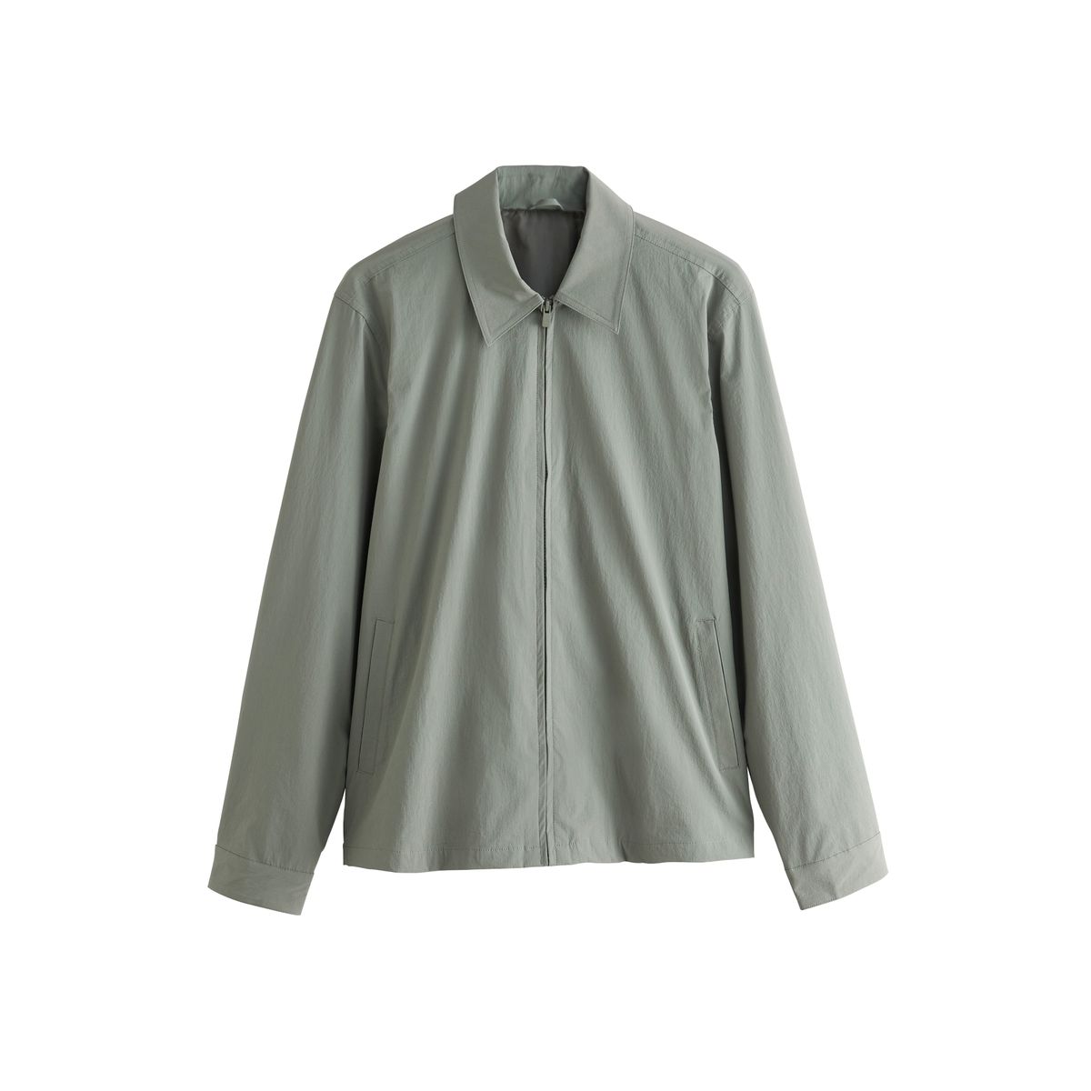 Veste-chemise en tissu technique stretch vert sauge, NEXT