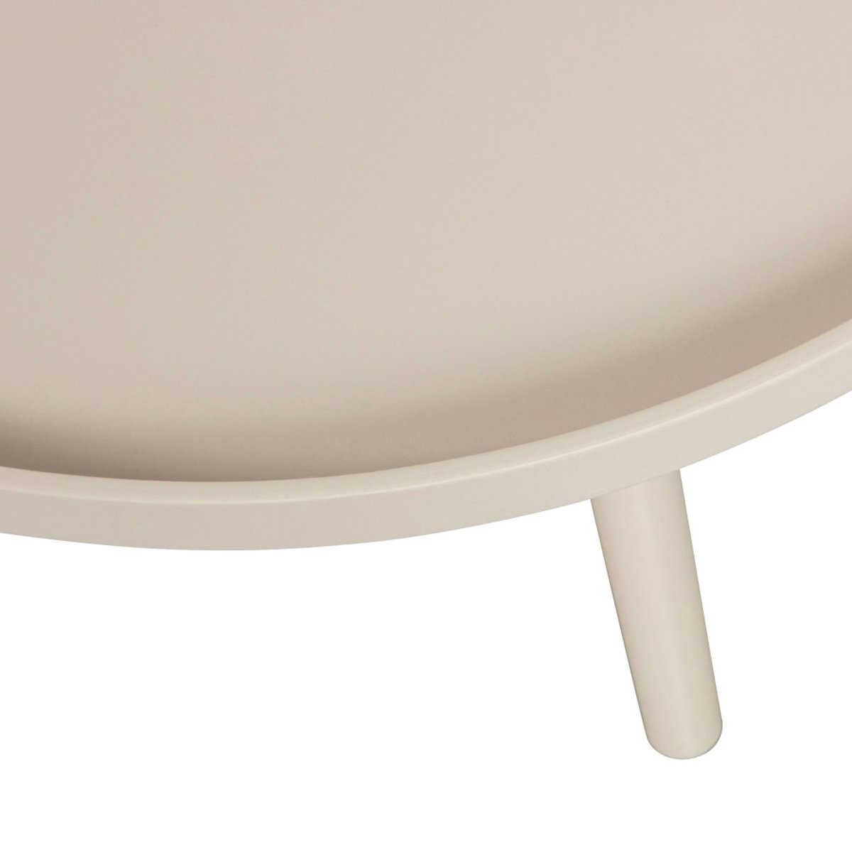 Table d'appoint ronde bois - MESA beige, WOOOD