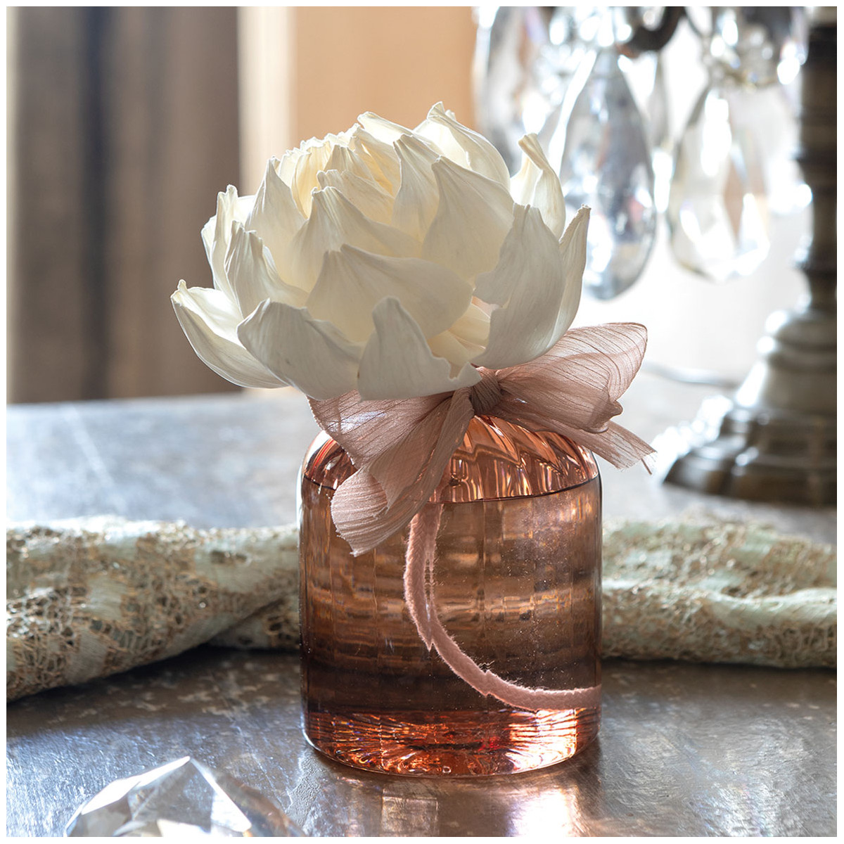 Diffuseur de parfum d'ambiance Poudre de Riz rose, MATHILDE M