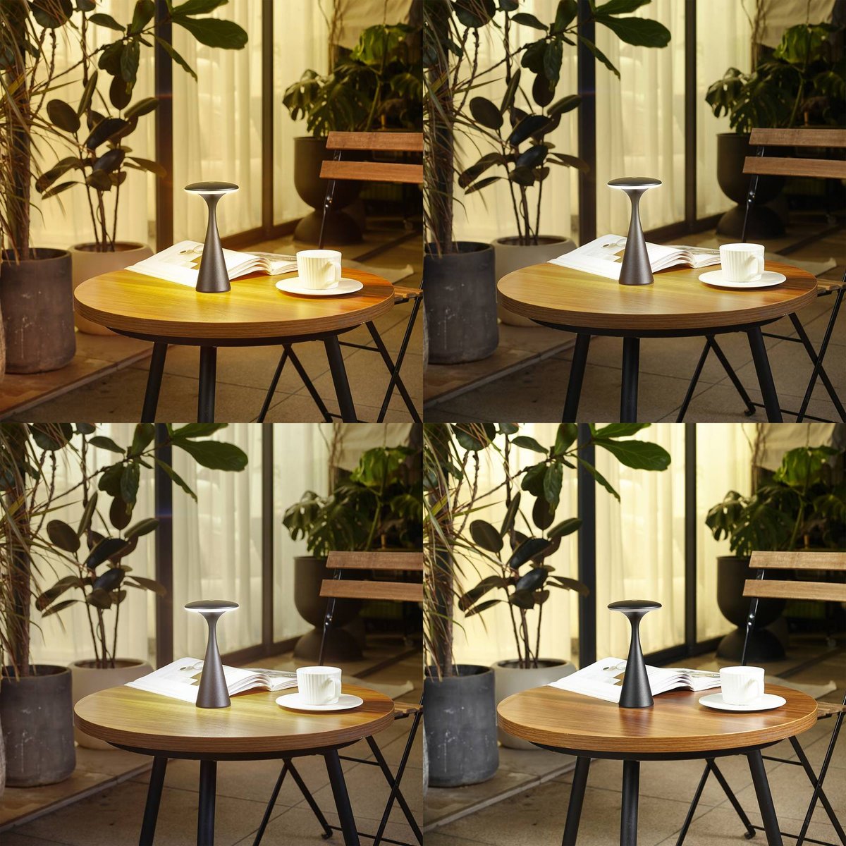 Luminaire de terrasse moderneLED, Evelen noir, LINDBY