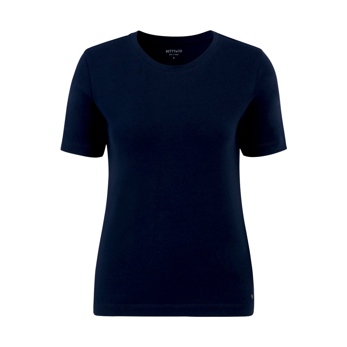 T-shirt basique à encolure ronde navy blue, BETTY & CO