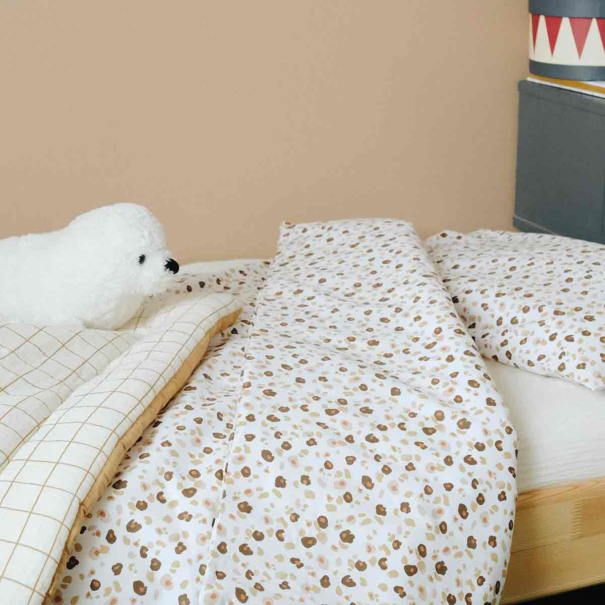 Housse de couette bébé en coton LÉOPARD léopard, COCOEKO