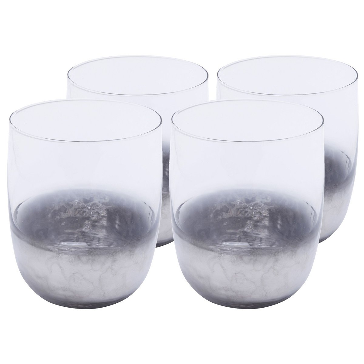 Lot de 4 verres à eau, NIGHT SKY argent, KARE DESIGN