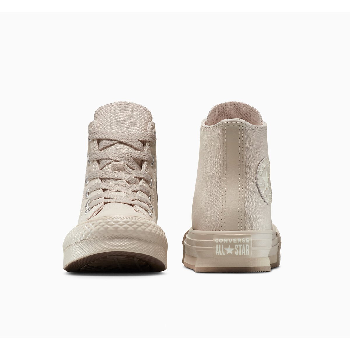 Kids All Star EVA Lift Peak Style Trainers taupe, CONVERSE