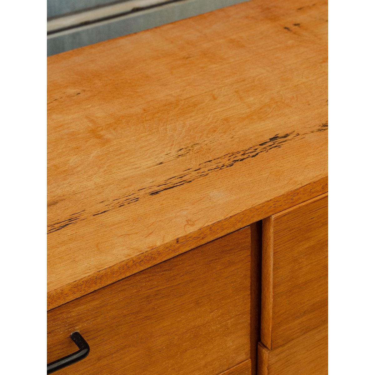 Commode en bois Olga N°1125 - Bon état bois foncé, DEBONGOUT