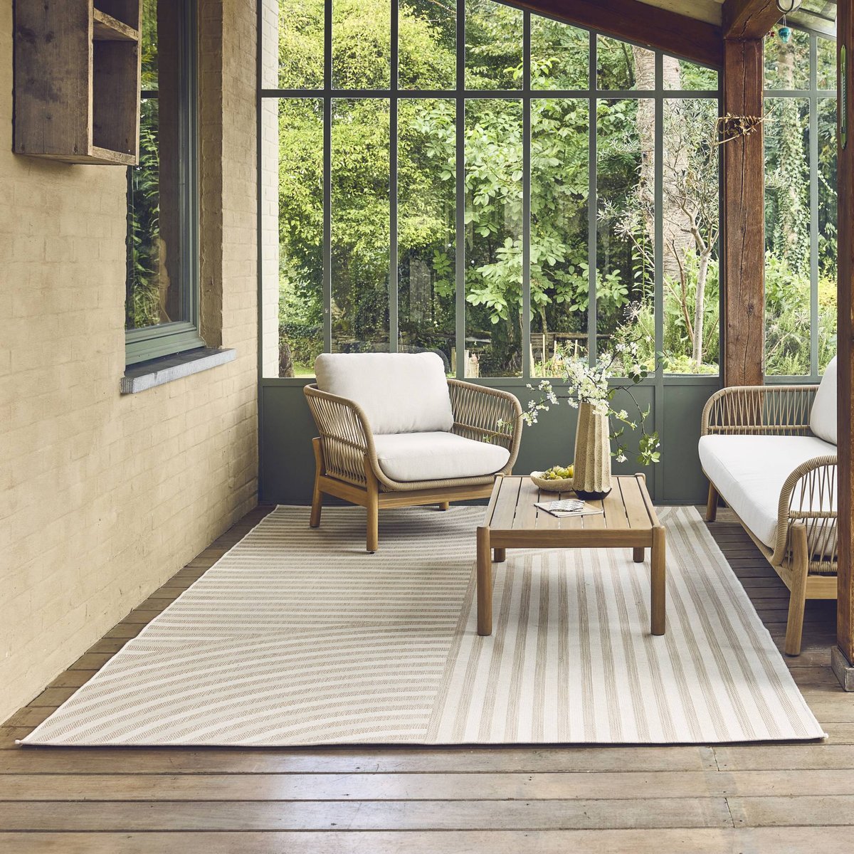 Tapis intérieur rectangulaire moderne BELLAMY beige, SWEEEK