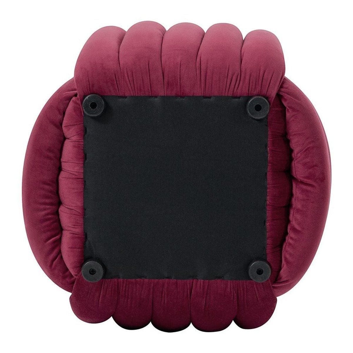 Pouf noeud velours bordeaux, ZAGO