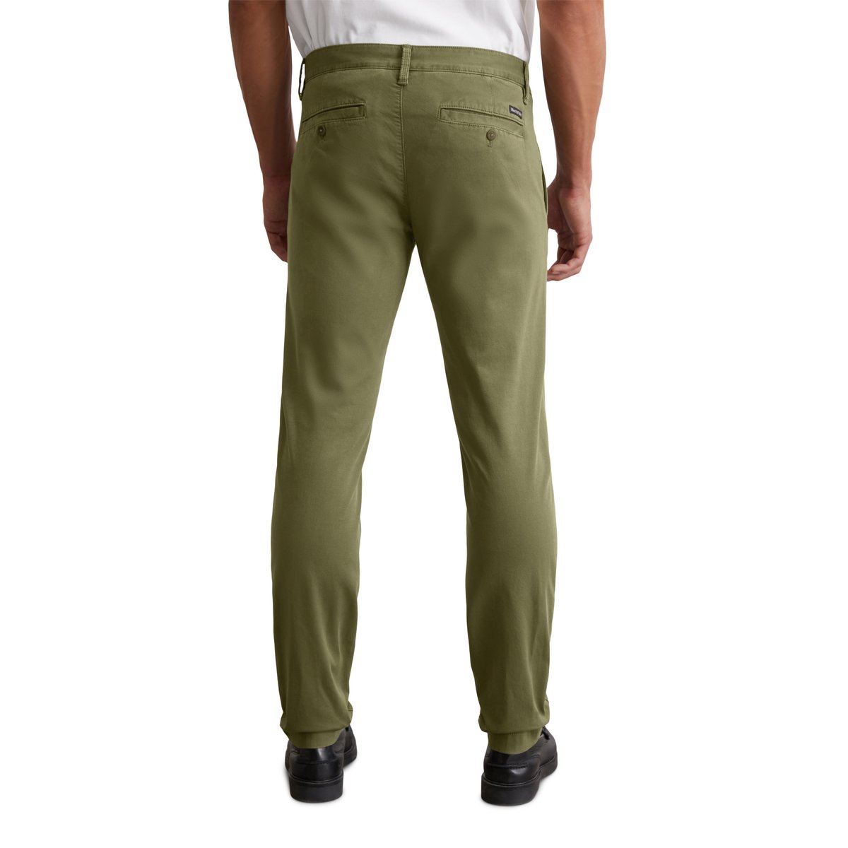 Chino modèle Stig shaped en coton bio mélangé vert, MARC O'POLO