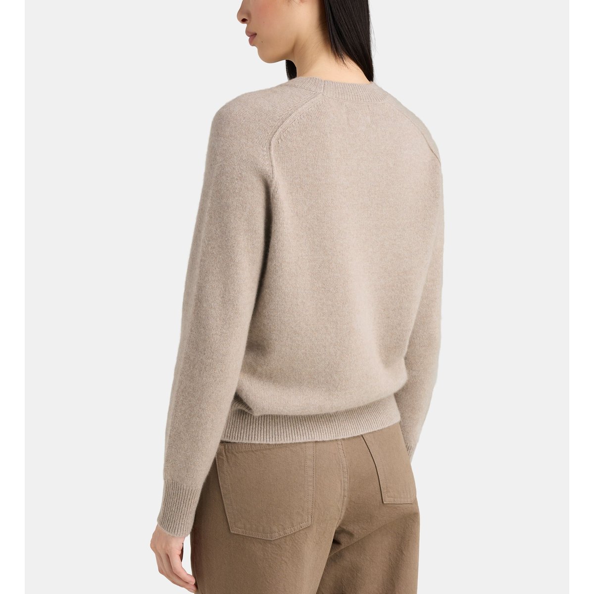 Pull droit oural cachemire taupe, JODHPUR