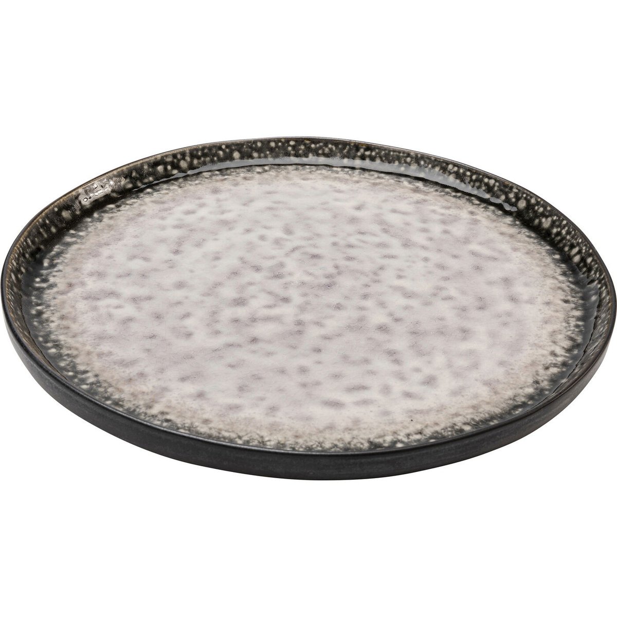Lot de 4 assiettes plates 27cm, SOHO gris, KARE DESIGN