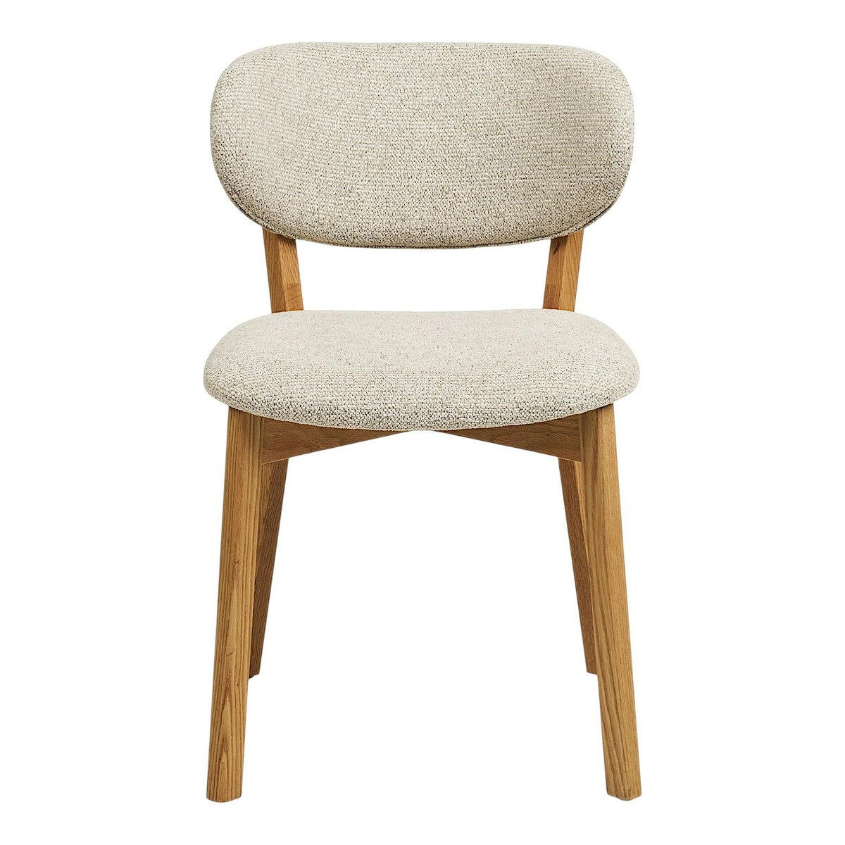 Chaise bois et tissu beige (lot de 2) AMSTERDAM beige, PIER IMPORT