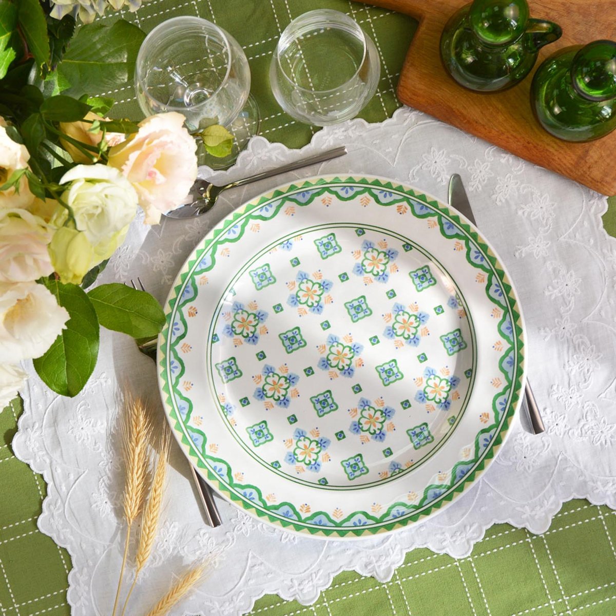 Grande assiette plate Evora 28 cm autres, LES JARDINS DE LA COMTESSE