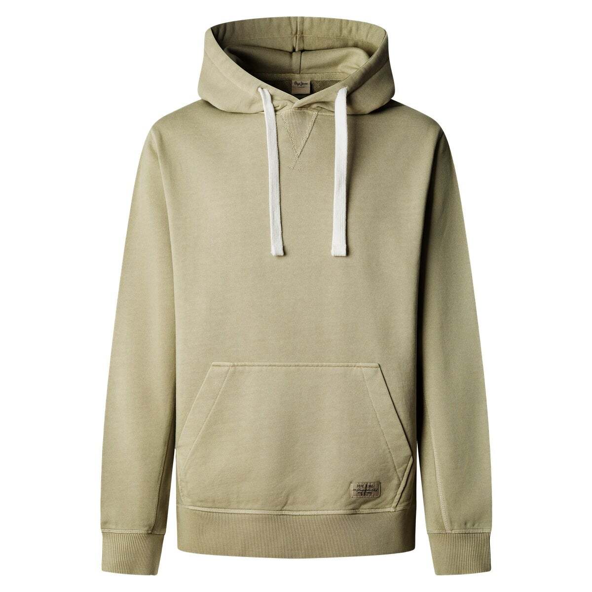 Sweat À Capuche Coupe Regular vert armée lavé, PEPE JEANS