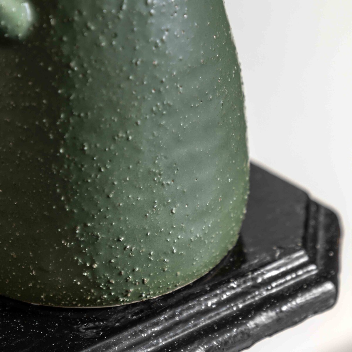 25cm Ceramic Vase with Handle green, ÉDITÉ
