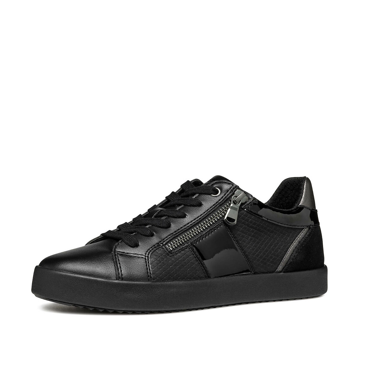Baskets zippées et à lacets Blomiee noir, GEOX