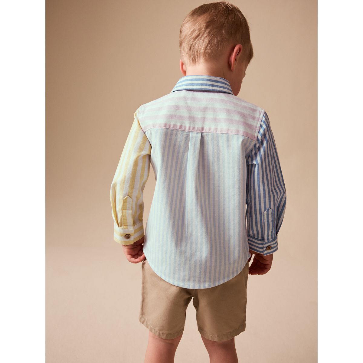 Chemise oxford à manches longues caractère rose/bleu, NEXT