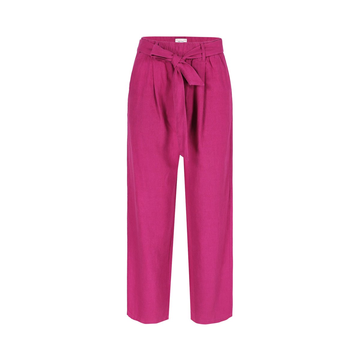 Pantalon en lin avec ceinture violine, LOLALIZA