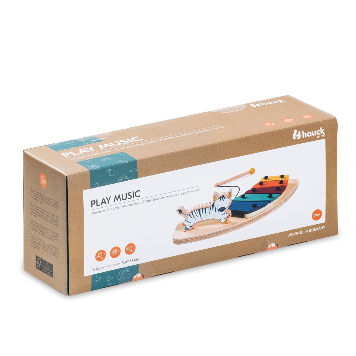 Jeux pour plateau chaise haute Play Music bois clair, HAUCK