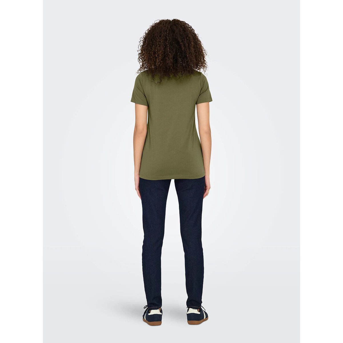 T-shirt maniche corte, profilo dorato verde, JDY