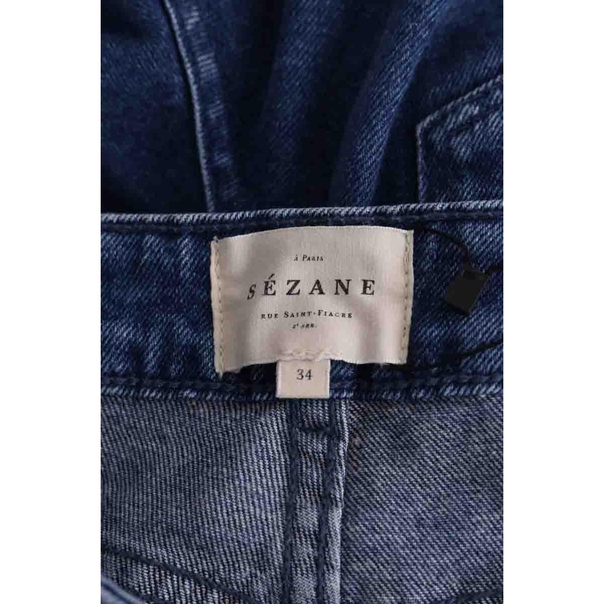Jean droit - Très Bon État bleu, SEZANE