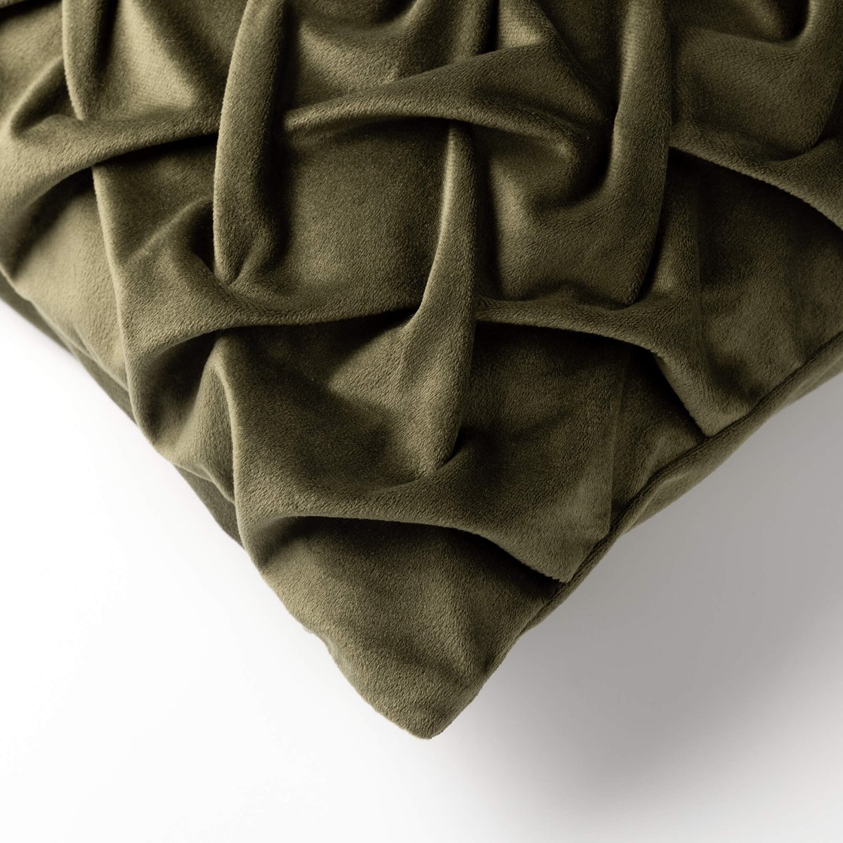 Coussin Mira vert olive, DUTCH DECOR