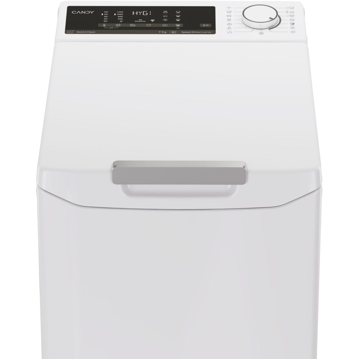 Lave linge top TCA474TM5-S couleur unique, CANDY