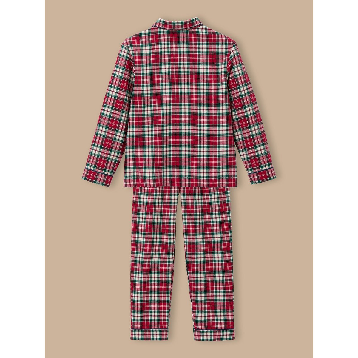 Pyjama grand-père Noël carreaux rouge, CYRILLUS