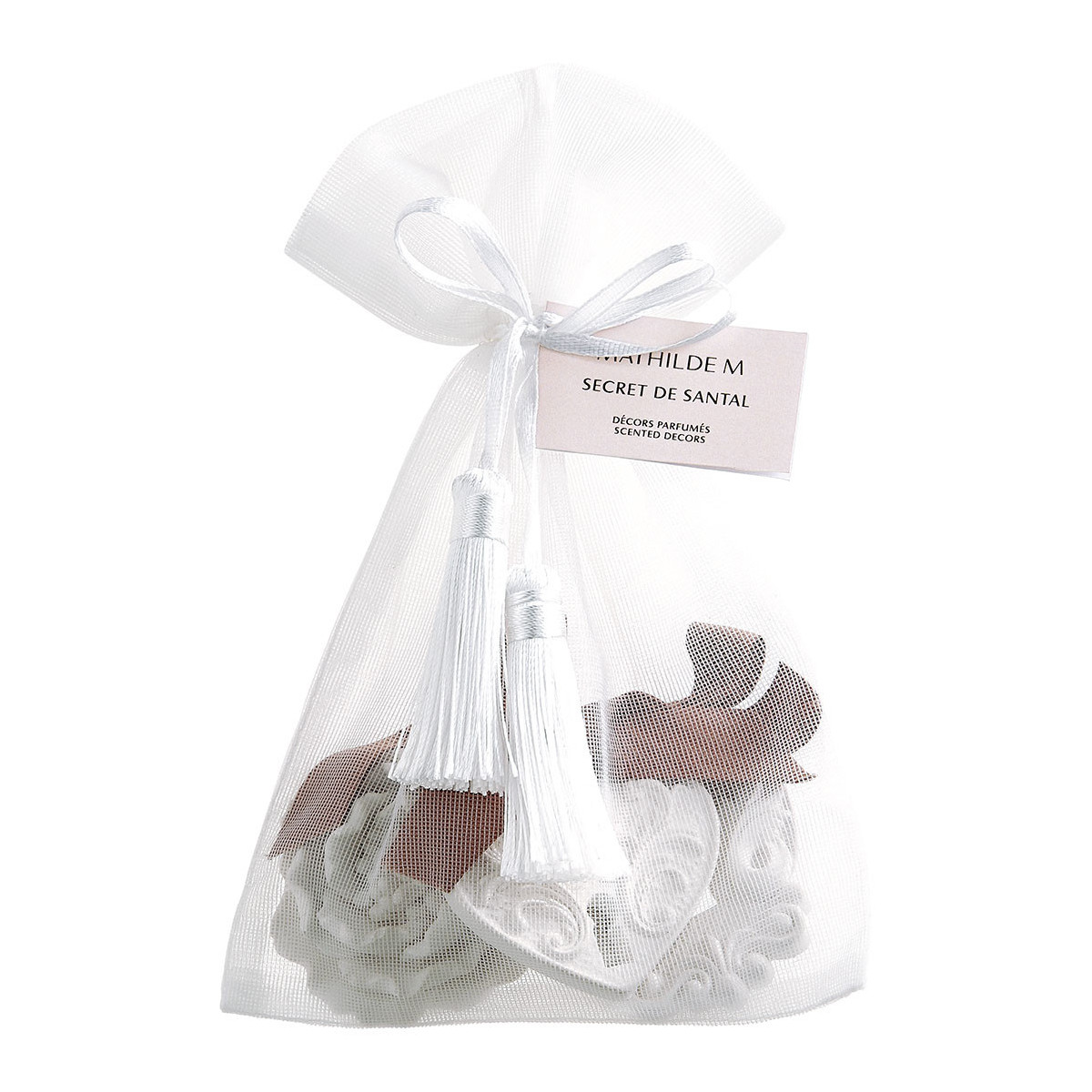 Pochon 3 décors parfumés Secret de Santal blanc, MATHILDE M