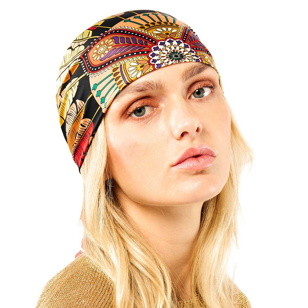 Foulard medium à motifs PONY PONY noir, WILD