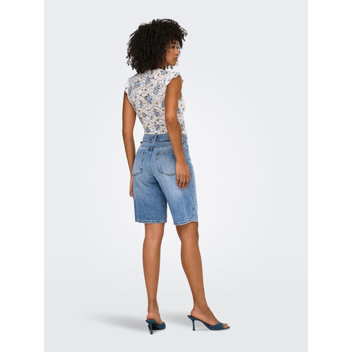 Short En Denim medium blue denim 1, ONLY