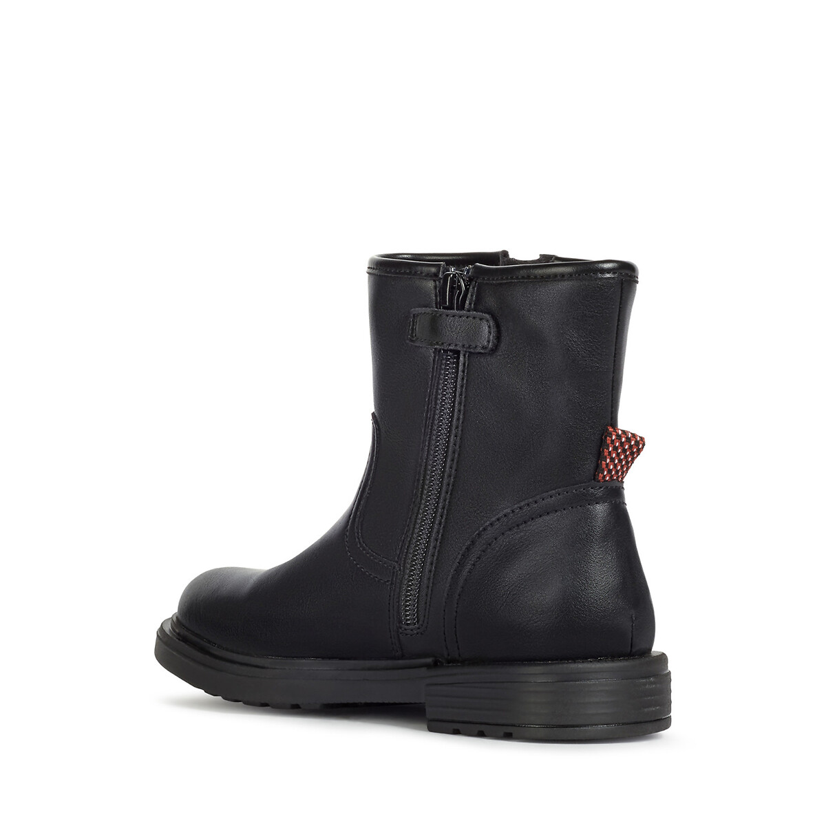 Platte leren bottines, ECLAIR zwart, GEOX