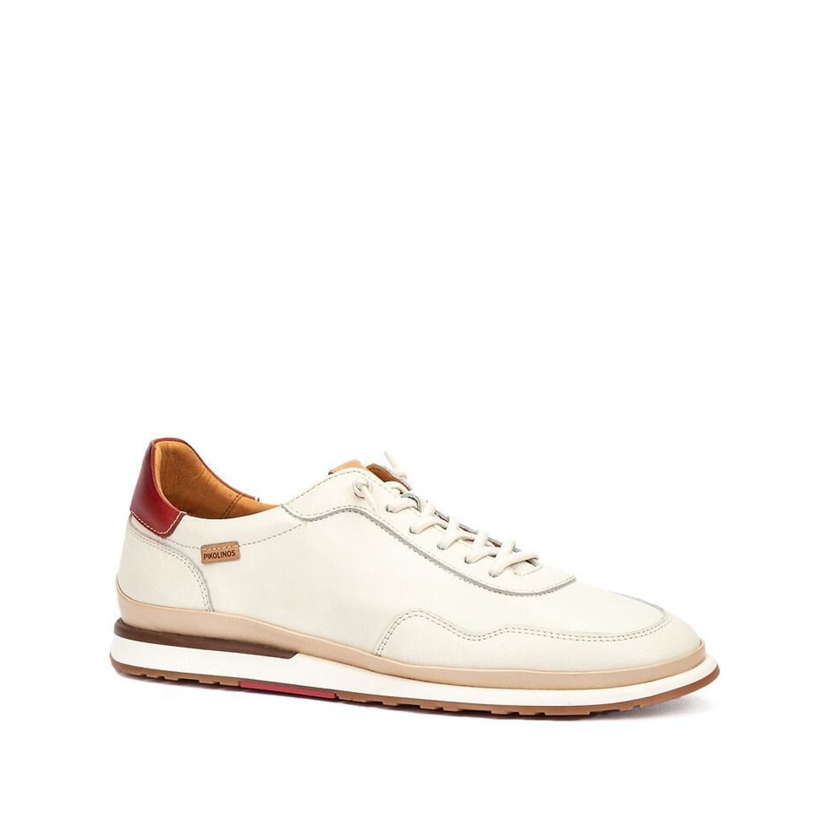 Sneakers in pelle, DENIA bianco, PIKOLINOS